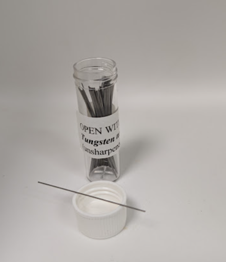 Unsharpened Tungsten Needles