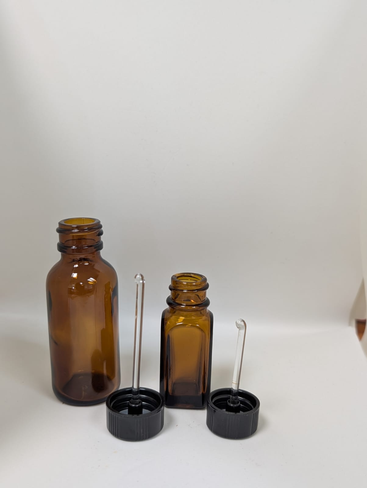 Amber Glass Dispensing Bottles